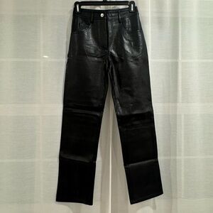Miaou Faux Leather Black Pants